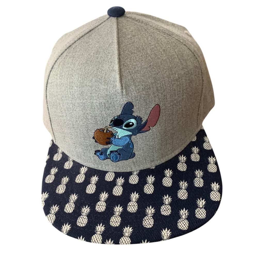 Disney Lilo & Stitch Pineapple Brim Embroidered SnapBack Baseball Hat